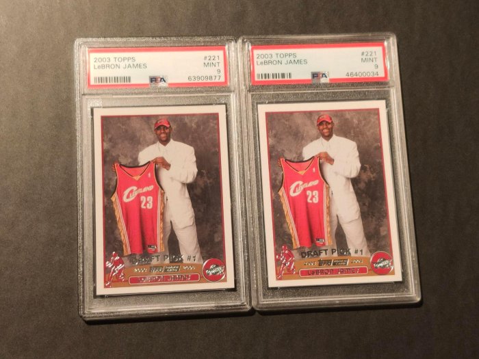 （少見！鑑定高分 PSA 9！）2003-04 Topps LeBron James RC 新人 卡 兩張