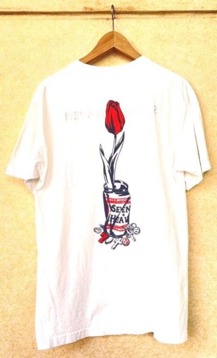 Wasted Youth × Sevens Heven Tee BLACK極度稀有！極新SEVENTH HEAVEN x VERDY鬱金香WASTED YOUTH塗鴉短T | Yahoo拍賣