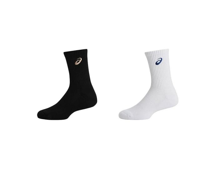 【曼森體育】ASICS 亞瑟士 厚底 中筒襪 男女中性款 3033C109-001 運動休閒穿搭都適合 網球襪 排球襪 籃球襪