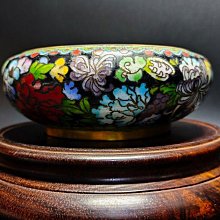 早期景泰藍老件-銅胎掐絲琺瑯景泰藍香爐#01（古董/銅雕/收藏/銅爐/香爐