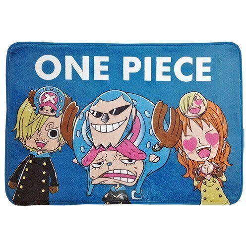正版卡通長毛絨腳踏墊【Onepiece航海王/海賊王/魯夫】超柔法蘭絨踏墊/地墊/門墊/寵物墊/踩腳墊 可超取~華隆寢飾