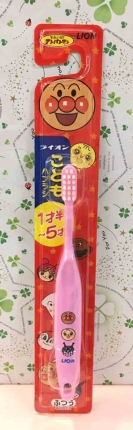 【震撼精品百貨】麵包超人 Anpanman~麵包超人兒童用牙刷-粉(1.5Y~5Y適用)#01713