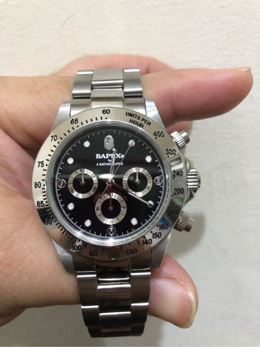 A BATHING APE TYPE 3 BAPEX Daytona 機械錶黑面95%新| Yahoo拍賣 A BATHING APE TYPE 3 BAPEX Daytona 機械錶黑面95%新| Yahoo拍賣