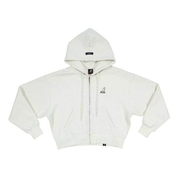 KANGOL 外套 米白 經典 刷毛 連帽外套 女 6552140301