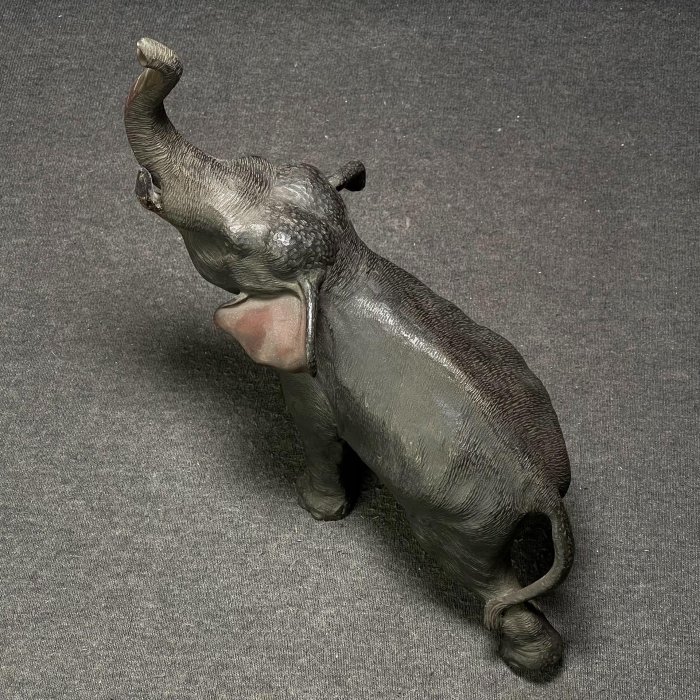明治時期古銅金工龍置物，長13.5cm，重300克 明治時期古銅金工龍置物，長13.5cm，重300克 美術品