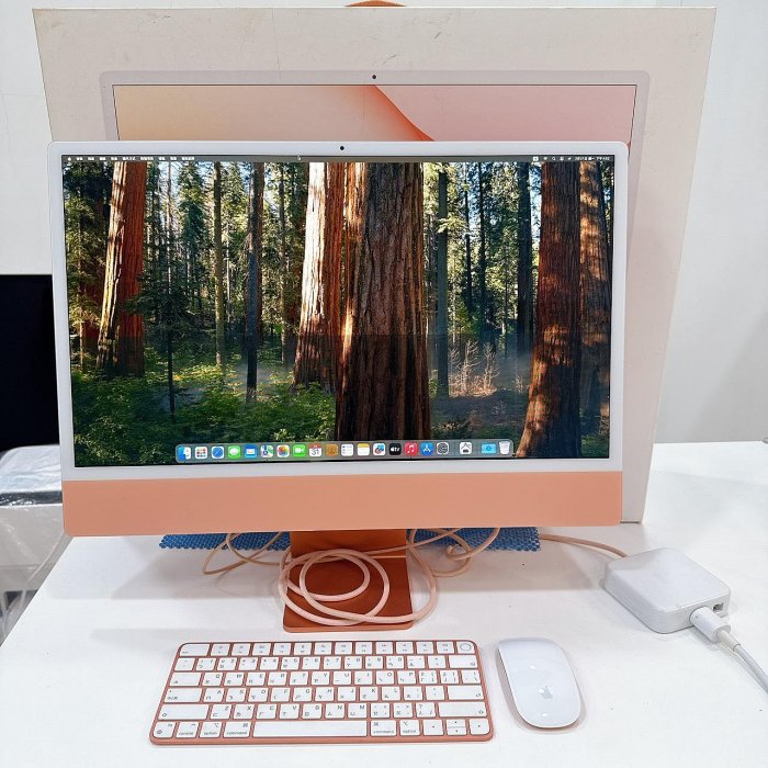 【艾爾巴二手】iMac 24吋 M1/16+256G A2438 2021年 橙色 #二手電腦主機 #錦州店 HQ6XH