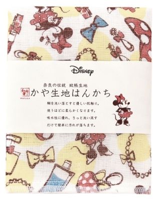 【震撼精品百貨】Micky Mouse 米奇/米妮 ~日本Disney迪士尼 日本製紗布巾 手帕-米妮時尚*15162