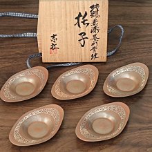 日本制錫名家吉村志扛純錫赤漆蒔菱形云紋茶托杯托清風與平諏訪蘇山收藏