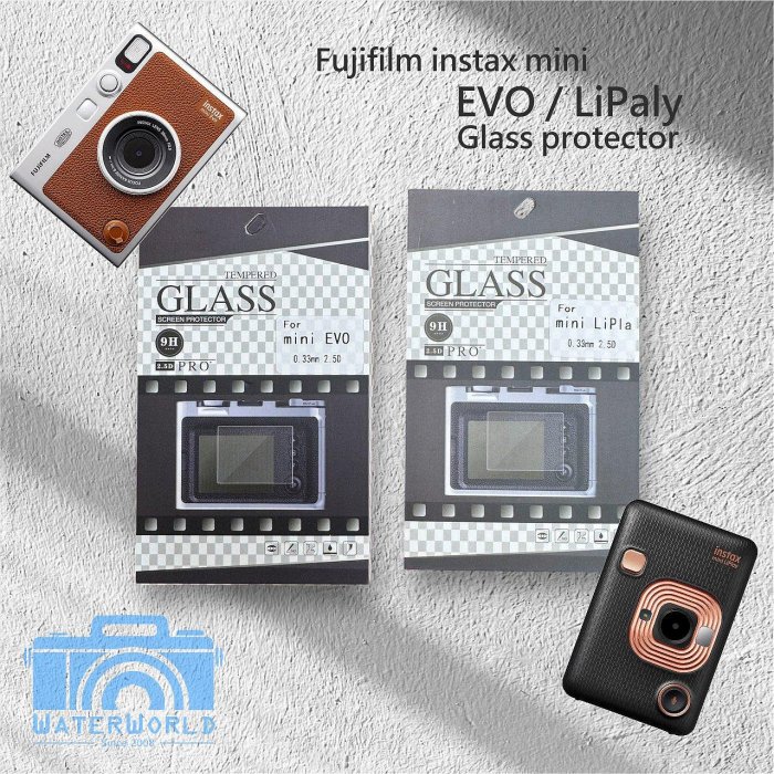 【中壢-水世界】富士 FUJIFILM mini EVO / LiPlay 相印機 拍立得 9H 鋼化玻璃保護貼 螢幕貼