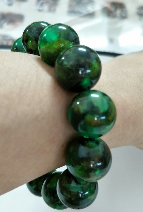 京玉閣】琥珀蜜蠟綠珀16mm緬甸天然( 原礦老礦包礦)手鏈手串免運費