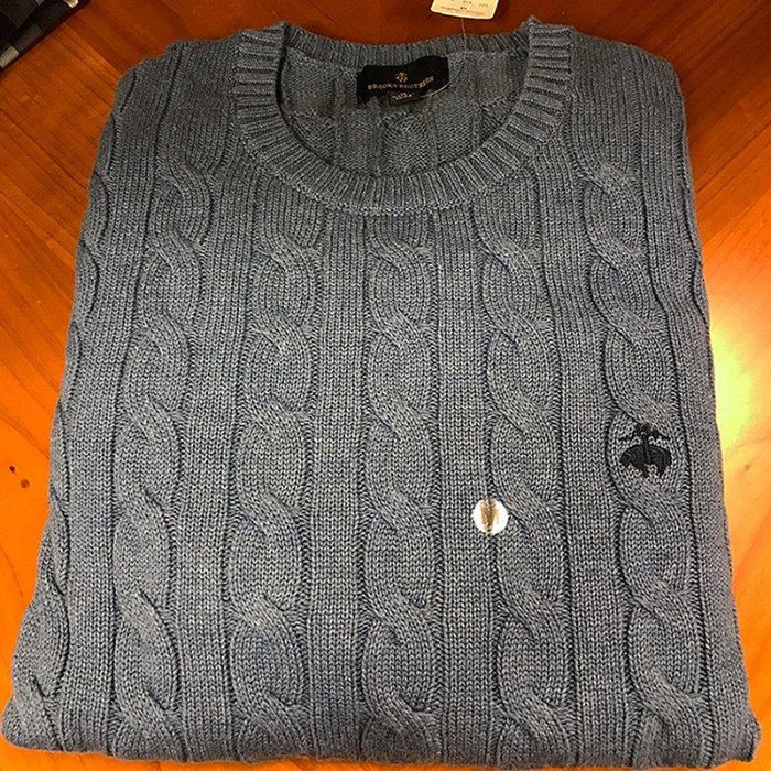 小西在日本#Brooks Brothers/布克兄弟毛衣男士外套針織衫純色套頭毛線衣