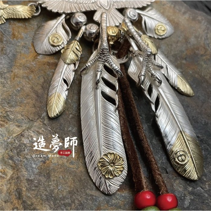 造夢師手工訂製Goro's高橋吾郎高端復刻金頭老鷹銀爪先金點金薔薇