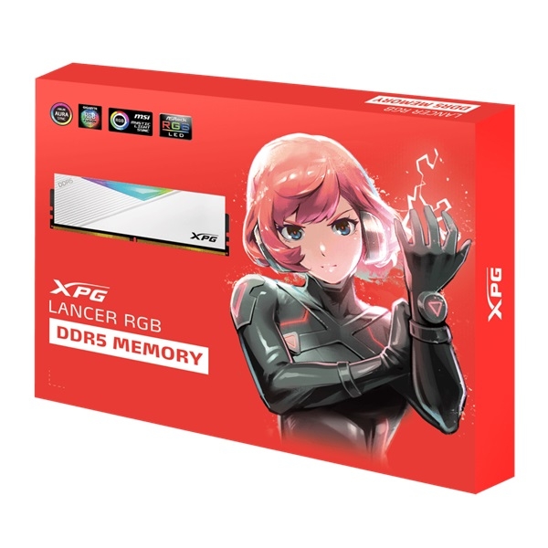 ADATA 威剛XPG Lancer RGB DDR5 6000 32G(16GBx2)(白) CL30 桌上型超頻