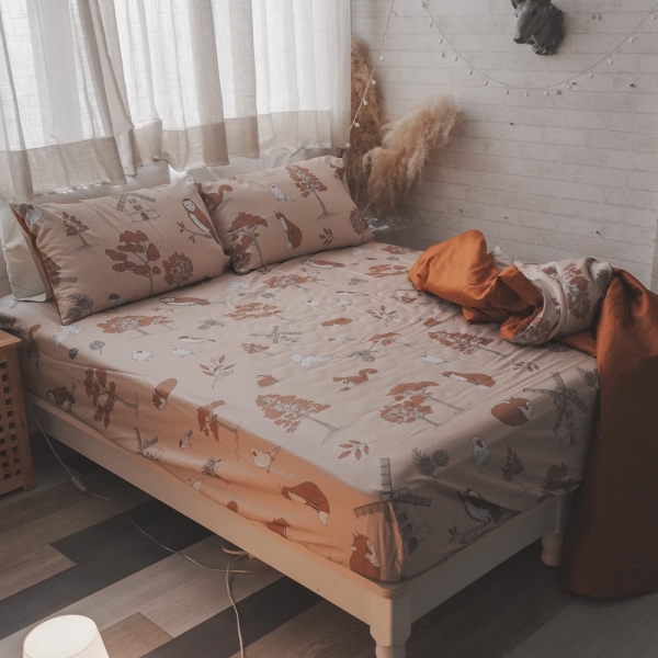 森眠 D1雙人床包三件組 100%精梳棉(60支) 臺灣製 棉床本舖