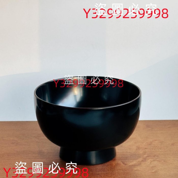 日本漆器作家｜山本英明面碗溜塗越前漆器木胎大漆産地：日本尺寸古董