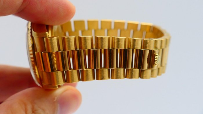 【美好時光】ROLEX勞力士罕見近新品相18038盒單全初代漸層紅面超美品!( 1803 18238參考)