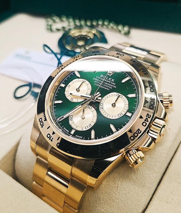 【現貨】Rolex126508新款綠金迪原廠膠膜齊全膜2025年06月全新未使用‼️超級難得一見的原廠膠膜全齊雙牌綠標白牌齊全‼️