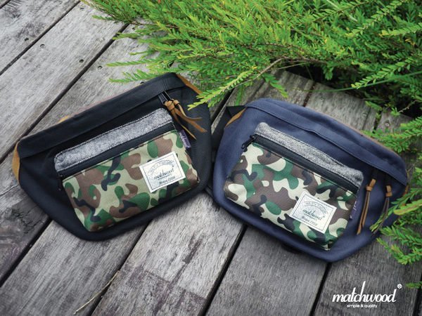 { POISON } MATCHWOODPORTABLE BAG 迷彩配色 貼合身型腰包 OUTDOOR