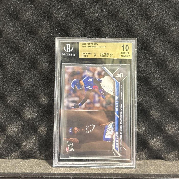 LeBron James & Mookie Betts 同框 BGS10 金標 Topps Now