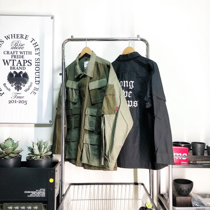 希望商店】【✓寄賣商品】WTAPS MODULAR SHIRT 17AW 經典末代拼接十袋