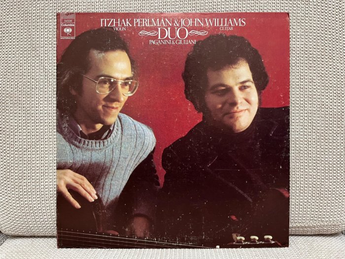 晨雨黑膠【古典】美首版,Columbia,1977版,Paganini & Giuliani-小提琴與吉他二重奏:Perlman & John Williams