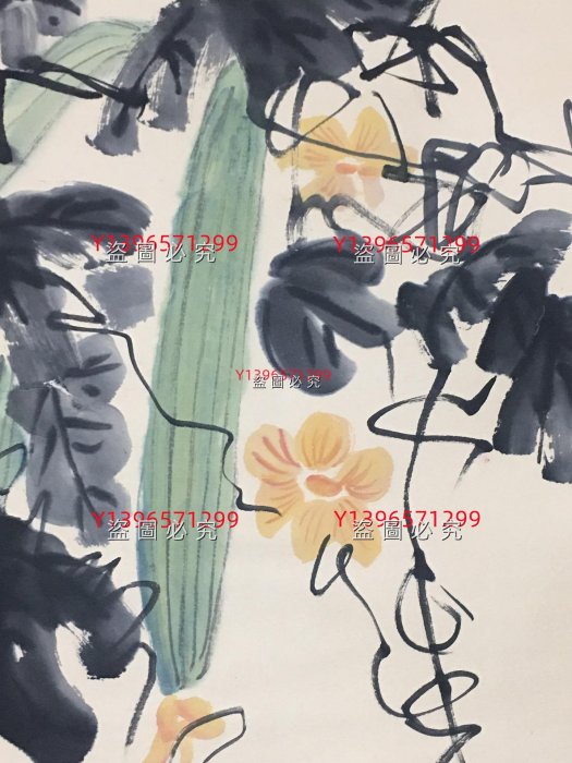 骨董収蔵・四尺中堂画・顏伯龍・花鳥画・手繪画・宣紙』収蔵品・貴重物品・