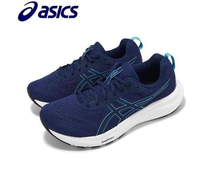 ASICS 亞瑟士 慢跑鞋 GEL-CONTEND 9 緩衝型 男版 藍色1011B881-401