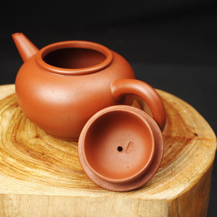 桑園の】紫砂壺中國宜興庚午年制水平壺泡茶壺包漿皮殼底款蓋款(委託品