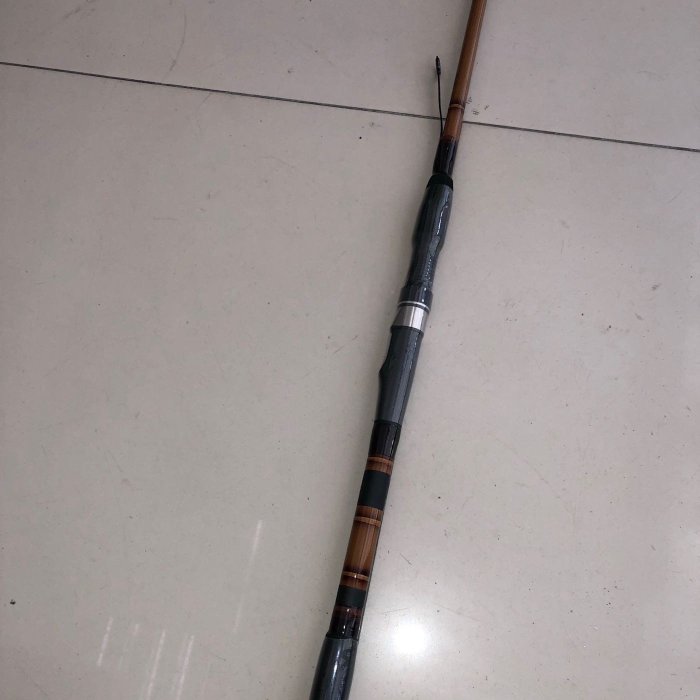 ☆老簡工坊☆超敏感ㄧ支釣手工竹模老鼠尾筏竿S-5801（左手持竿）～旋轉