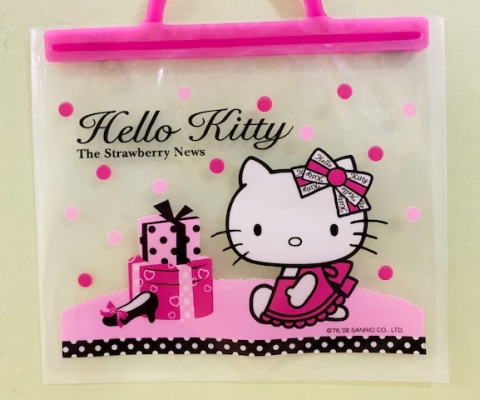 【震撼精品百貨】凱蒂貓 Hello Kitty~日本SANRIO三麗鷗 KITTY 手提收納袋-粉#18124