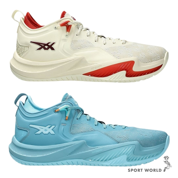 Asics 亞瑟士籃球鞋男鞋NOVA SURGE LOW 2 米紅/藍【運動世界】1061A051