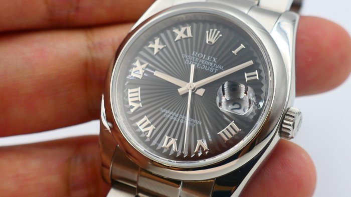 【美好時光】超罕見!勞力士ROLEX 116200黑羅馬放射紋近新美品盒單全大全配( 116234 16200 126200參考)