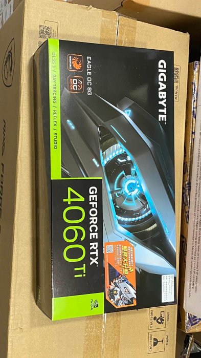 12300 全新 GV-N406TEAGLE OC-8GD 技嘉 RTX 4060 Ti EAGLE OC 8G顯示卡