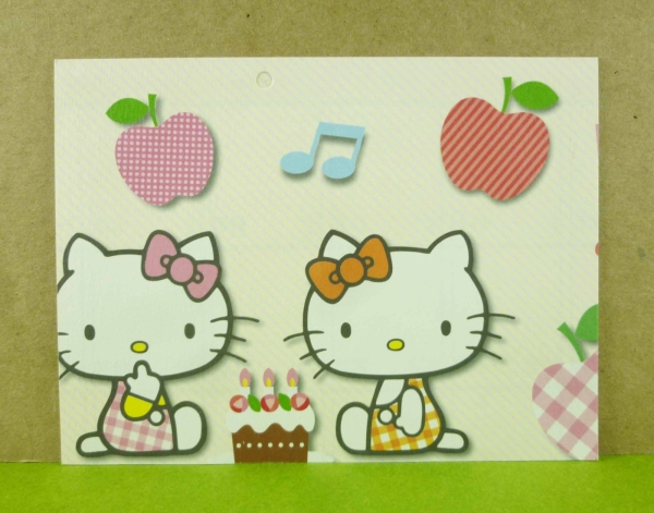 【震撼精品百貨】Hello Kitty 凱蒂貓~卡片-蘋果黃