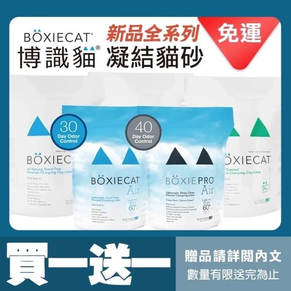 【單包免運+送贈品】BOXIECAT博識貓 強效黏土凝結貓砂16LB(7.26Kg) 貓砂『寵喵樂旗艦店』