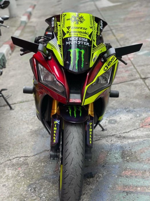 KAWASAKI 川崎忍者ZX6R 636 ZX10R ZX25R 定風翼後視鏡定風翼照後鏡