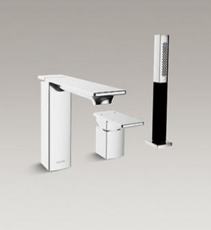【麗室衛浴】美國 KOHLER Stance 三件式 浴缸龍頭 K-76696T-4-CP