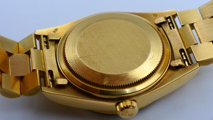 【美好時光】ROLEX勞力士罕見近新品相18038盒單全初代漸層紅面超美品!( 1803 18238參考)