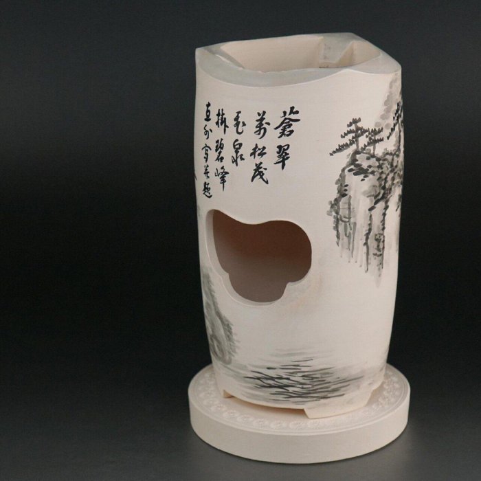 日本直送】雲林院寶山白泥三峰涼爐在銘原箱23cm高手作茶道器具和風雅器