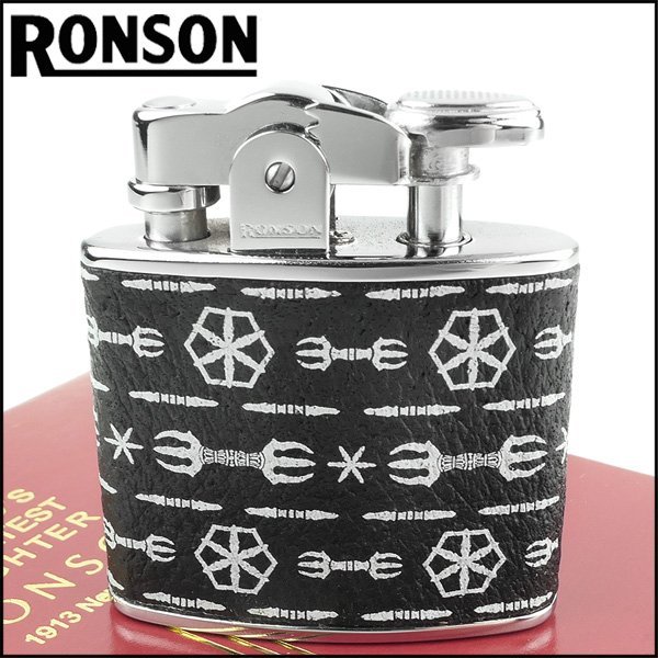 ☆哈洛德小舖☆【RONSON】Standard系列-燃油打火機-野豬皮包覆-摩利支天款 NO.R02-2018M
