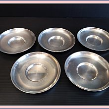 勇福堂》】日本茶道具－二世秦藏六（藏六居）造【純錫圓式茶托5客】共