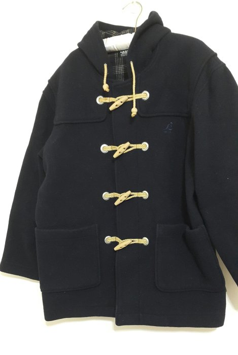 KANGOL 毛料 大衣 連帽 外套  英國學院風 國外帶回 英倫風格 質感 201707247