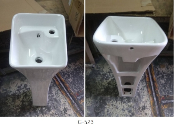 【麗室衛浴】新款 獨特造型 小空間的福利 立柱型面盆 G-505、G-523、G-522 共三款擇一 product lightbox image 5