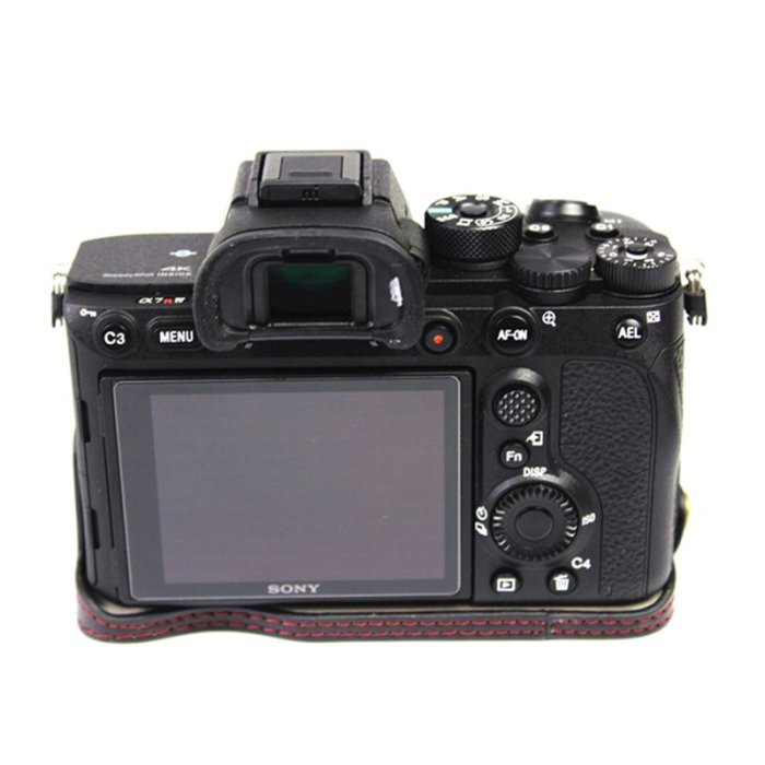 適用 for 索尼 sony 微單相機ILCE-7RM4底座 A7R4仿皮皮革相機攝影A74半套A73 w1106-20
