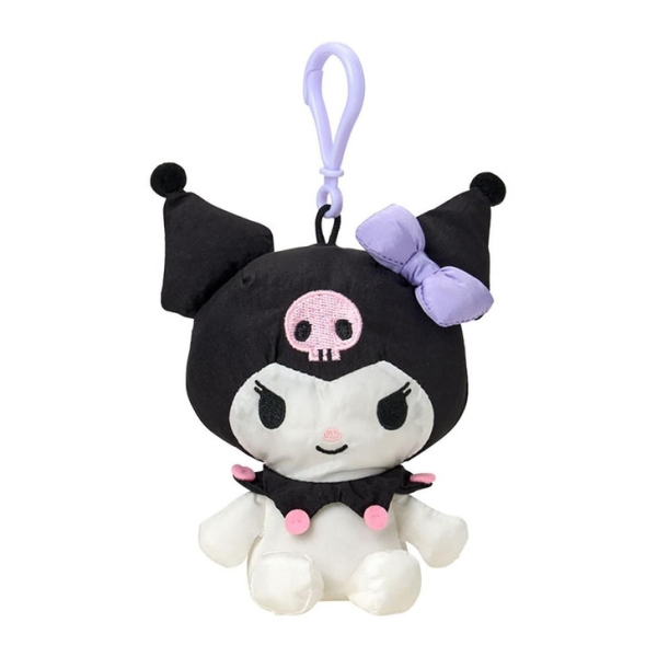 【震撼精品百貨】酷洛米 Kuromi~Sanrio 日本SANRIO三麗鷗 酷洛米尼龍塔夫綢玩偶吊飾-經典款*32054