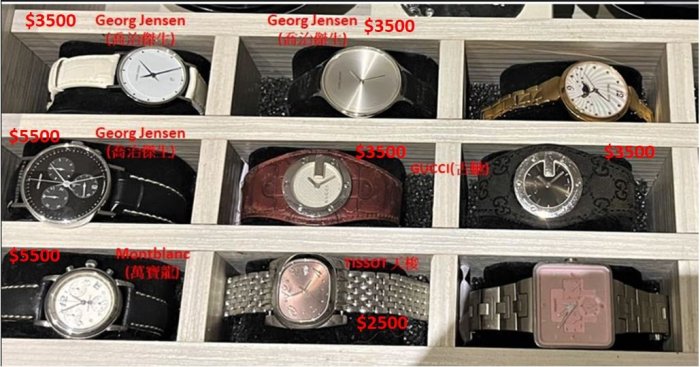 降~二手精品品牌女用黑色(編織布)腕錶-GUCCI(古馳)