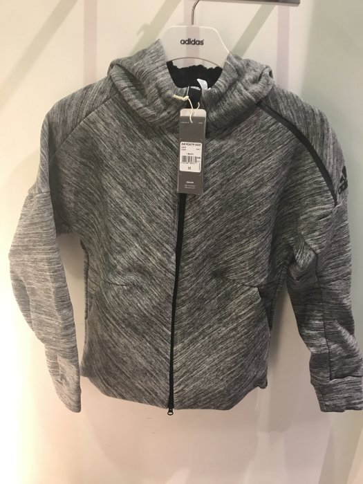 adidas ZNE Roadtr Hood 灰色 帽子 外套  M 全新現貨