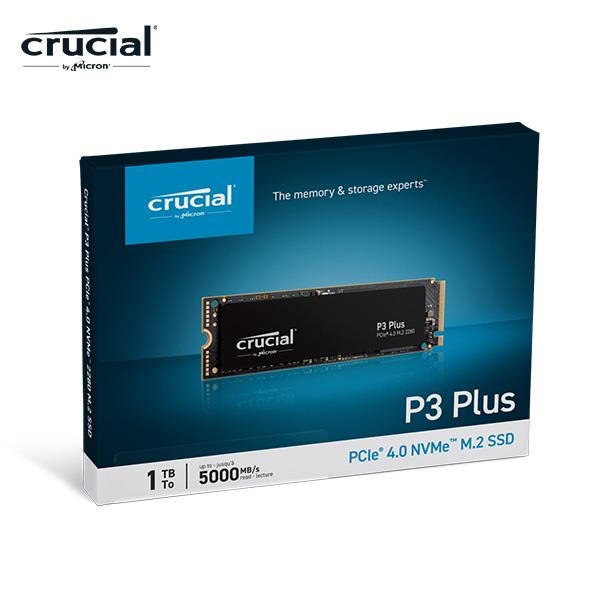 Micron 美光Crucial P3 Plus 1000GB SSD (PCIe 4.0 M.2) 固態硬