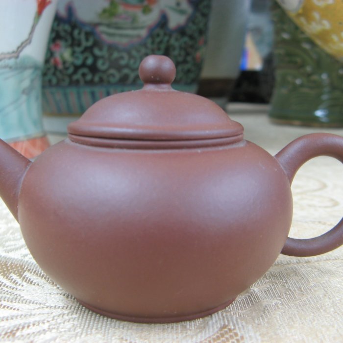藏寶閣》O3-14《早期紫砂水平壺.單孔.80cc》中國宜興.秀蘭..@3000元起