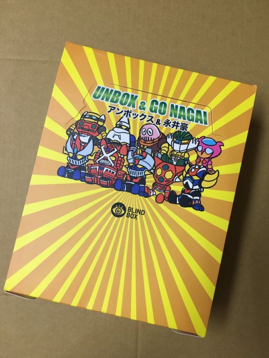 Nagai x Unbox盲盒Unbox 永井豪無敵鐵金剛中盒12入完整一中盒